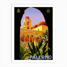 Palermo Under The Arch, Sicily, Italy Art Print