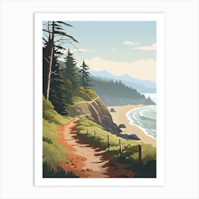 West Coast Trail Canada 2 Hiking Trail Landscape Art Print