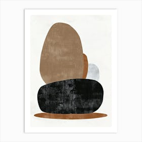 Reykjavik Stone Park Bauhaus Minimalist 1 Art Print