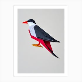 Common Tern 2 Origami Bird Art Print