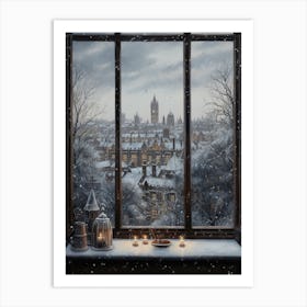 Winter Cityscape London United Kingdom 7 Art Print