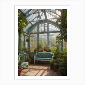 Victorian Greenhouse Cool Art Print