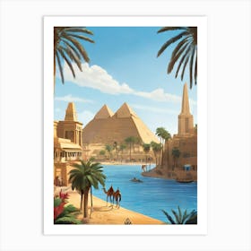 Ancient Egypt - Nile River Art Print