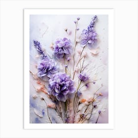 Watercolor Flowers 3 Art Print