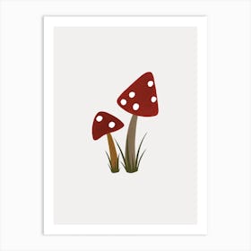 Toadstools Art Print