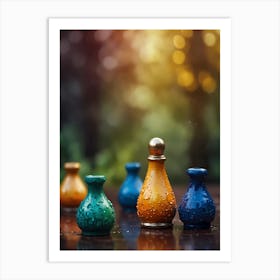 Chess Vases Art Print