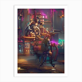 Steam punk synth Art Print