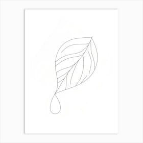 Leaf Drawing Poster