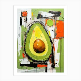 Green Avocado Art Print