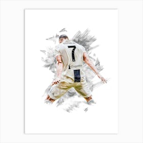 Cristiano Ronaldo Juventus 4 Art Print