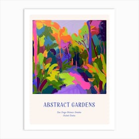 Colourful Gardens San Diego Botanic Garden Usa 2 Blue Poster Art Print