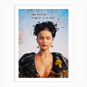 Why Don'T You Go Selena Gomez Art Print