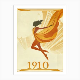 Aihrgdesign A Vintage Art Poster Of A 1910 Modern Dance Perfo 88ca2cb1 7a99 433a 950f 53140b0ebb10 1 Art Print