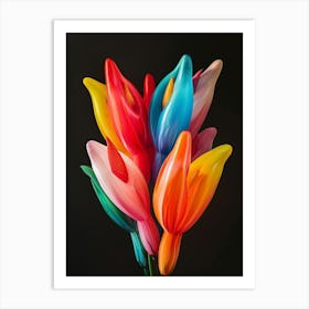 Bright Inflatable Flowers Heliconia 3 Art Print