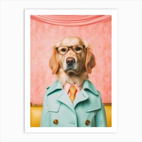 A Golden Retriever Dog 5 Art Print