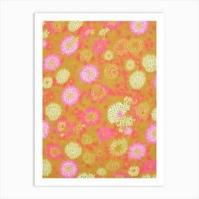 Queen Anne'S Lace Floral Print Retro Pattern 2 Flower Art Print