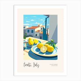 Amalfi, Italy Lemons 1 Italian Summer Collection Art Print