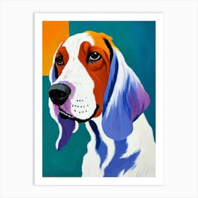 Clumber Spaniel 4 Fauvist Style Dog Art Print