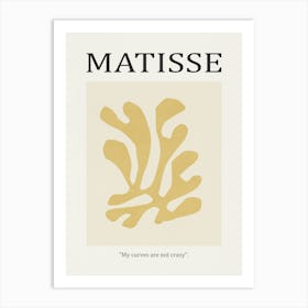 Inspired by Matisse - Yellow Flower 02 Art Print