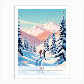 Are In Sweden, Ski Resort Poster Illustration 2 Art Print