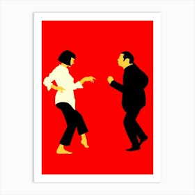 Man And Woman Dancing 3 Art Print