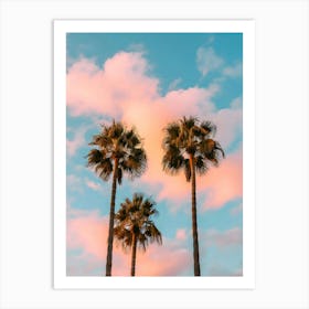 Sunset Palm Trees 3 Art Print