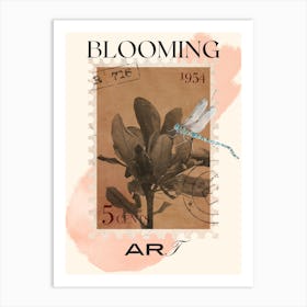 Blooming Dragonfly Art Print