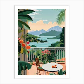 Seychelles, Graphic Illustration 1 Art Print