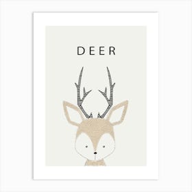 Deer Print Art Print