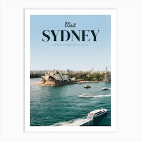 Visit Sydney Art Print