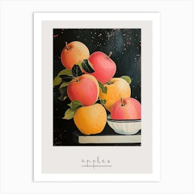 Art Deco Apples 3 Poster Art Print
