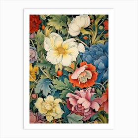 Floral Wallpaper 246 Art Print