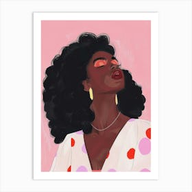 Afro Girl 50 Art Print