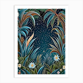 Jungle Night 1 Botanical Art Print 4 Art Print