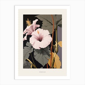 Flower Illustration Hibiscus 3 Poster Art Print