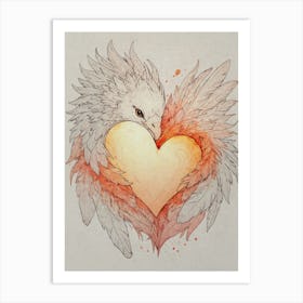 Eagle Heart Art Print