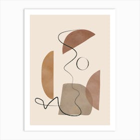 Minimal Abstract Shapes No 64 Art Print