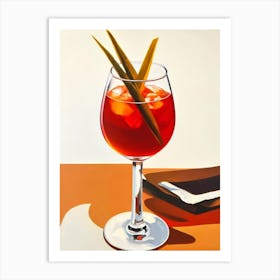 B 52 Mid Century Cocktail Poster Art Print