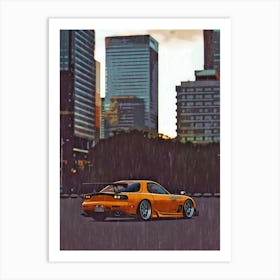 Car Racing Videogame Art Print