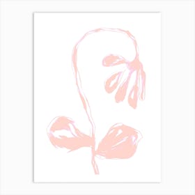 Peach Fuzz Bloom Art Print