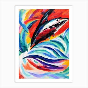 Mako Shark Matisse Inspired Art Print