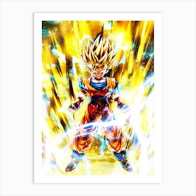 Dragon Ball Z Wallpaper 9 Art Print