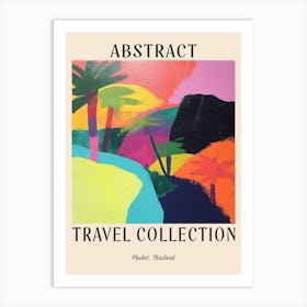 Abstract Travel Collection Poster Phuket Thailand 2 Art Print