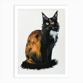 Somali Cat Painting 1 Art Print