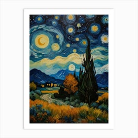 Starry Night 36 Art Print