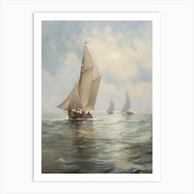 Vintage Nautical Painting Art Print