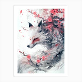 Nine Tailed Fox Art Print