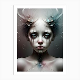 Girl With Horns~ Escape Clause~ Reimagined Art Print