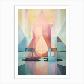 Water Geometric Abstract 15 Art Print