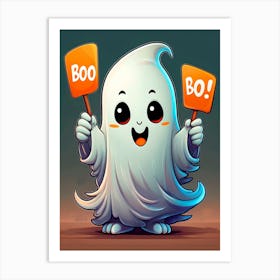 Boo Boo Ghost Art Print